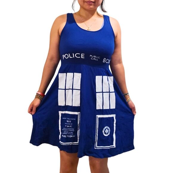 Halloween Costume: Dr Who TARDIS Dress - Picture 1 of 4